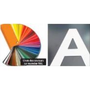 Lettrage 3d découpées aluminium laquées epoxy satinées - ipsc - type découpe à plat_1