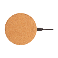 Chargeur rapide sans fil 10W - revêtement liège naturel et fond en cuir PU - câble USB inclus_1