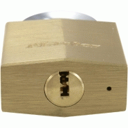 Cadenas à clé MASTER LOCK - laiton massif, largeur 40 mm - anse en acier cémenté et 4 clés réversibles_1