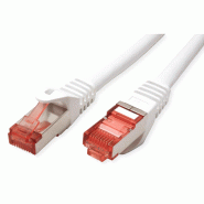 Cordon ROLINE S/FTP(PiMF) Cat.6, LSOH, Component Level, blanc, 5 m_1