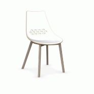 Lot de 2 chaises JAM W nougat - Piétement en frêne naturel - Design moderne et coloré - Fabrication italienne_1