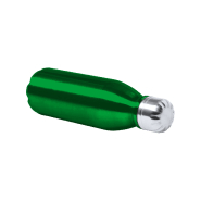 Gourde en aluminium - forme bouteille - 550 ml - couleur verte - poids léger 88 g_1