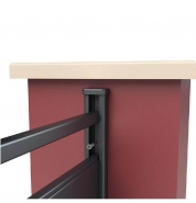 Demi poteau clôture aluminium - Potalu41x23Ht1150 - Compatible avec clôture aluminium Strasbourg_1