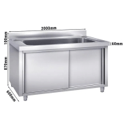 Plonge batterie 200x60cm sur meuble 1 cuve_1