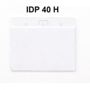 Porte-badge 105x75mm - Pochette souple en vinyle cristal - référence : IDP 40 V - Lot de 100 pièces_1