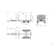 BMF 11T1 - Remorque forestière mono-poutre 11 tonnes - Design innovant et haute qualité_1