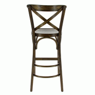 Chaise haute restaurant Chinon hetre cérusée - MARRON_1