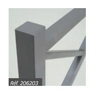 Barrière LOSANGE classique et robuste - Longueur 1500 mm - Hauteur 1020 mm - Finition acier peint sur zinc_1