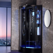 CABINE DOUCHE HAMMAM ARCHIPEL® QDR 90C BLACK_1