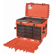 Caisse à outils rigide sur roues - 4 tiroirs - 4750RCWD4-OR - résistante aux chocs et usage intensif_1