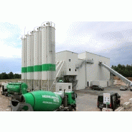 Centrale de malaxage de béton horizontale HN 4,0 - stationnaire ou semi-mobile avec malaxeur à double arbre_1