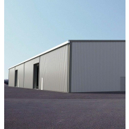 Structure démontable en acier galvanisé pour stockage logistique conforme aux Eurocodes