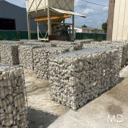 Gabion pré-rempli - prêt à poser avec système de levage intégré - panneaux rigides galvanisés CRAPAL PREMIUM_1