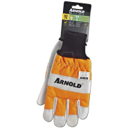 Gants de protection anti-coupures en cuir CS-1 pour tronçonneuse - taille 10_1
