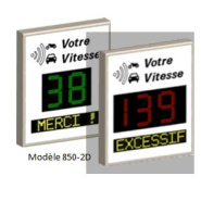 Radar de vitesse pour usagers et gestionnaires de voirie - Gamme PIV - Modèles 650-2D et 850-2D_1