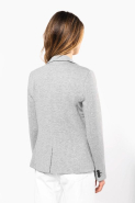 Veste maille femme - Réf: K6133 - Doublure polycoton et taffetas polyester - Boutons contrastés - Marque Kariban_1