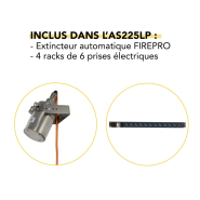 Armoire coupe-feu avec racks de prises électriques pour le stockage et la recharge des batteries lithium-ion - AS225LP - DELAHAYE INDUSTRIES_1