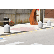 Borne en béton Kube Tapia H373 - béton préfabriqué coloris gris granite_1