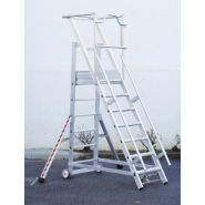 Escabeaux professionnels avec roues pivotantes