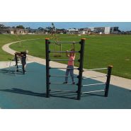 Espalier double Senior - Proludic - JPS11-S-M - 0,10 m de profondeur - Parcours santé métal - Accessible dès 14 ans_1