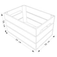 Caisse en bois de Noël S3 - Simply à Box - L54xH30xP36 cm - Gravée au laser - Fabrication française_1