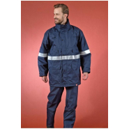 Parka multirisques ATEX intempéries - Réf. 045*MRPHV - Bandes rétroréfléchissantes ignifuges - Capuche enroulée_1