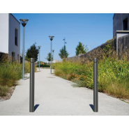 Potelet agglo à gorge ø76 mm - Réf : 206731.Gpro - Hauteur 1080 mm, finition peinture sur zinc_1