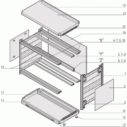 SCHROFF RatiopacPRO AIR Mallette complète, de bureau, blindage rétrofitable, garniture avant, 6/7 U, 84 CV, 375 mm_1