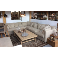 Chauffeuse d'angle Nomad 110 x 110 cm - Home Spirit - Structure en hêtre, assise Plumtex 35 kg/m3, déhoussable_1