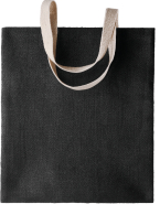 Sac publicitaire en toile de jute teint 100% naturel avec anses longues - Réf: KI0226 - Marque Kimood_1