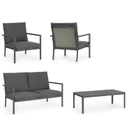 Salon de terrasse Konnor anthracite avec accoudoir CX23_1