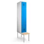 Vestiaire en L métallique  - 2 portes - 40 cm de largeur_1