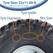22x11.00-8 Utility ATV Quad Trailer Kit Wheels ALKO Axles  Hitch Capacity 750kg_1