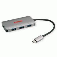 ROLINE Hub USB 3.2 Gen 1, 3 ports, prise type C (PD+Data)_1