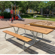 Table de pique-nique Olvon - Hags réf 8042460 - Montage en 1 heure - Dimensions 2200x1500x720 mm_1