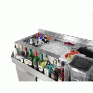 Table réfrigérante pour bar/boissons - 1,2 x 0,6 m - 150 litres - avec 2 portes_1