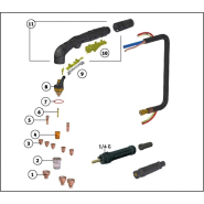 Torche plasma refroidie par air - Schweisskraft Zeta 60A 6m - Changement de buse sans outil_1