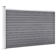 Vidaxl clôture de jardin wpc 175x105 cm gris 49075_1