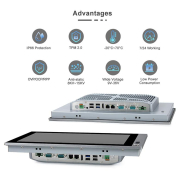 Panel PC industriel fanless 21,5 pouces - EVI-215WCC-12th - Supervision, HMI et automatisation_1