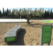 Banc public Vertèbre Curvo UM323 - système modulaire en plastique recyclé_1