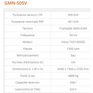 Groupe électrogène industriel GMN-505V - Generac - 508 kVA - Série GMN Euro - Diesel normes IIIA_1