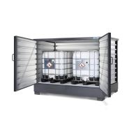 Box de stockage Solidmaxx C2.1 - 274682W - Pour fûts et cuves IBC/GRV avec bac de rétention monobloc_1