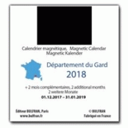 Calendrier magnétique personnalisé - 16 feuilles carton - Impression quadrichromie - Fabrication française_1