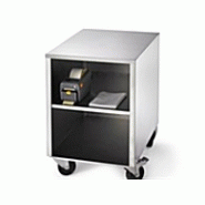 Chariot inox à roulettes - 1 étagère et 2 compartiments - Pour machine sous vide et accessoires_1