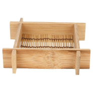 Mini plat bambou tressé 12x12x3cm - par 20_1
