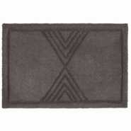 Tapis déco intérieur absorbant - Tamara taupe - 60x40 cm_1