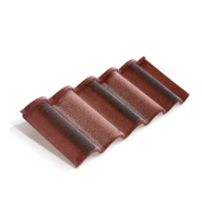 Tuiles métalliques canal ou romane, revêtues de pierre naturelle - METROTILE® Canal ROMANA_2