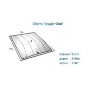 Citerne souple eau potable WP1100 - Neatfx - 90 m³ - Toile EXOM ACS - Compacte et pliable_1