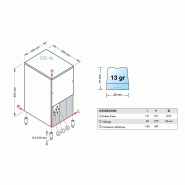Distributeur automatique de glaçons production 44 kg/24h réserve 12kg condenseur air Brema_1