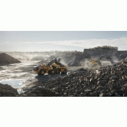 Chargeuse sur pneus Volvo L350H avec un poids opérationnel de 50 000 à 56 000 kg